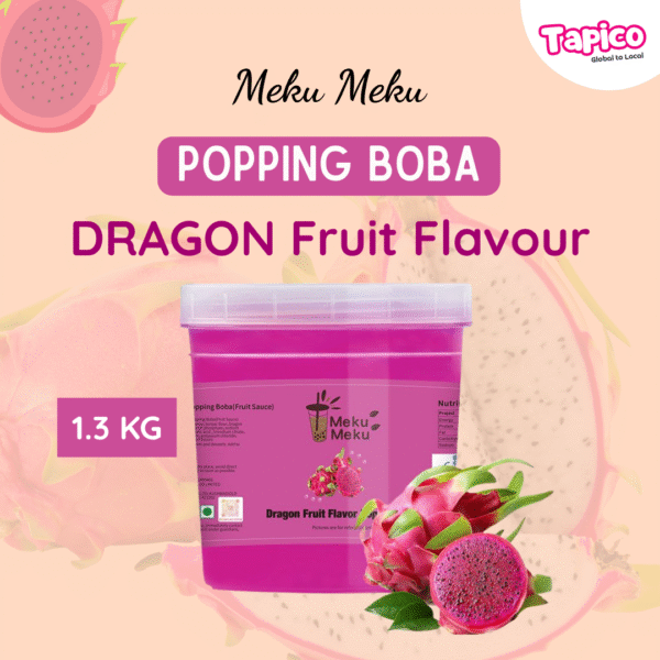 Dragon Fruit Popping Boba